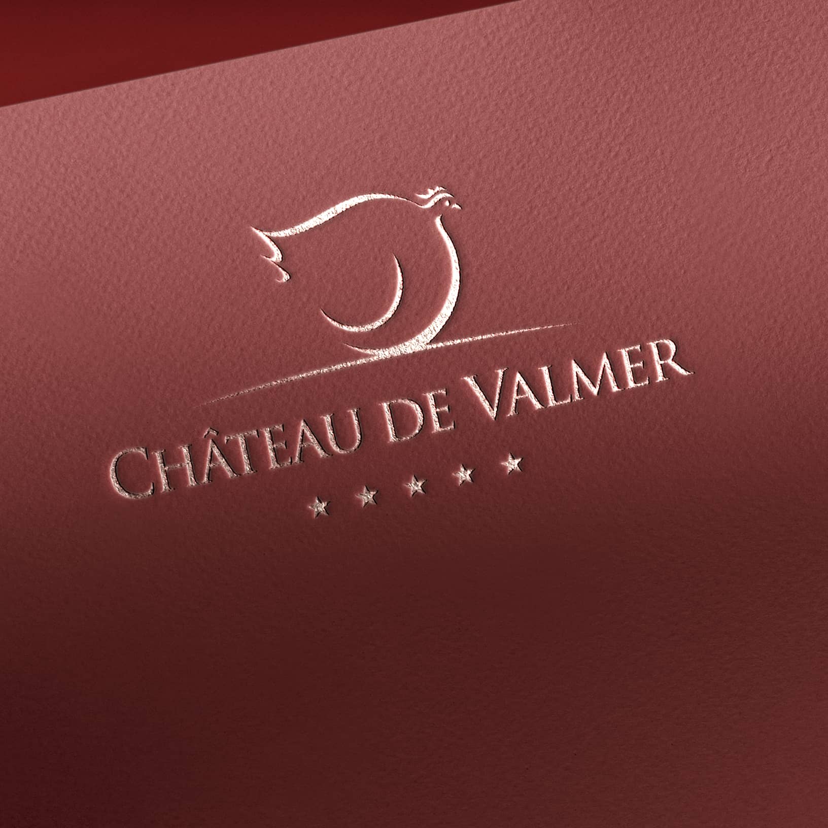 Logo Château de Valmer avec étoiles