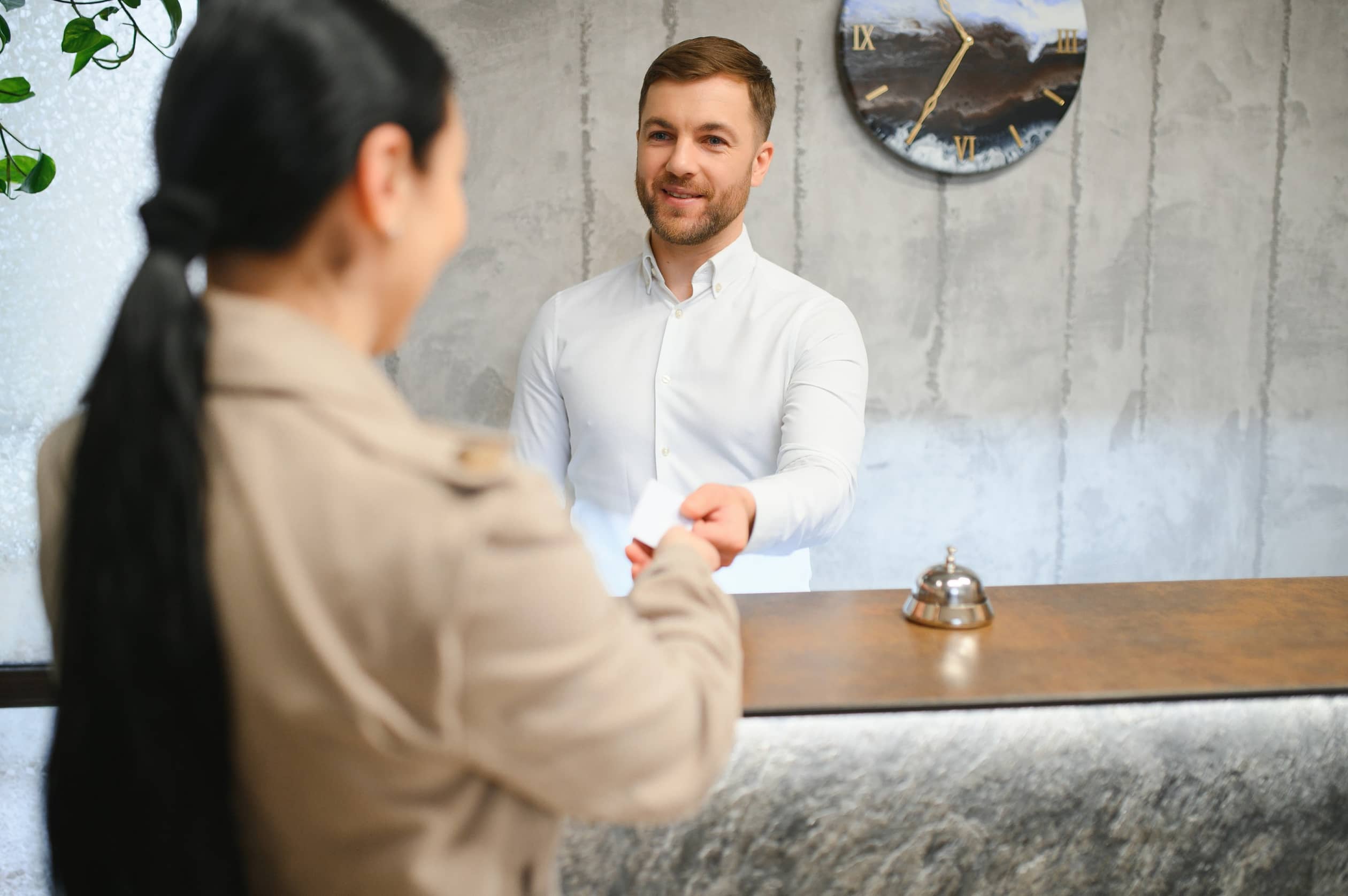 portrait of a young male receptionist in a hotel l 2025 03 16 09 38 34 utc