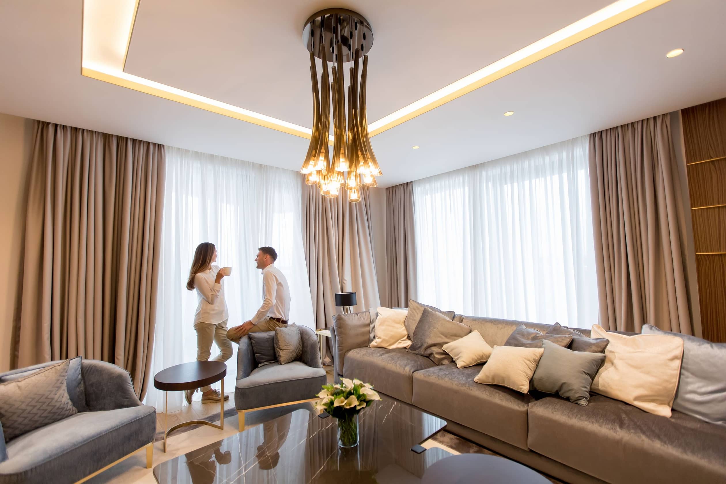 young couple relaxing and talking with coffee cups 2025 02 21 15 50 00 utc